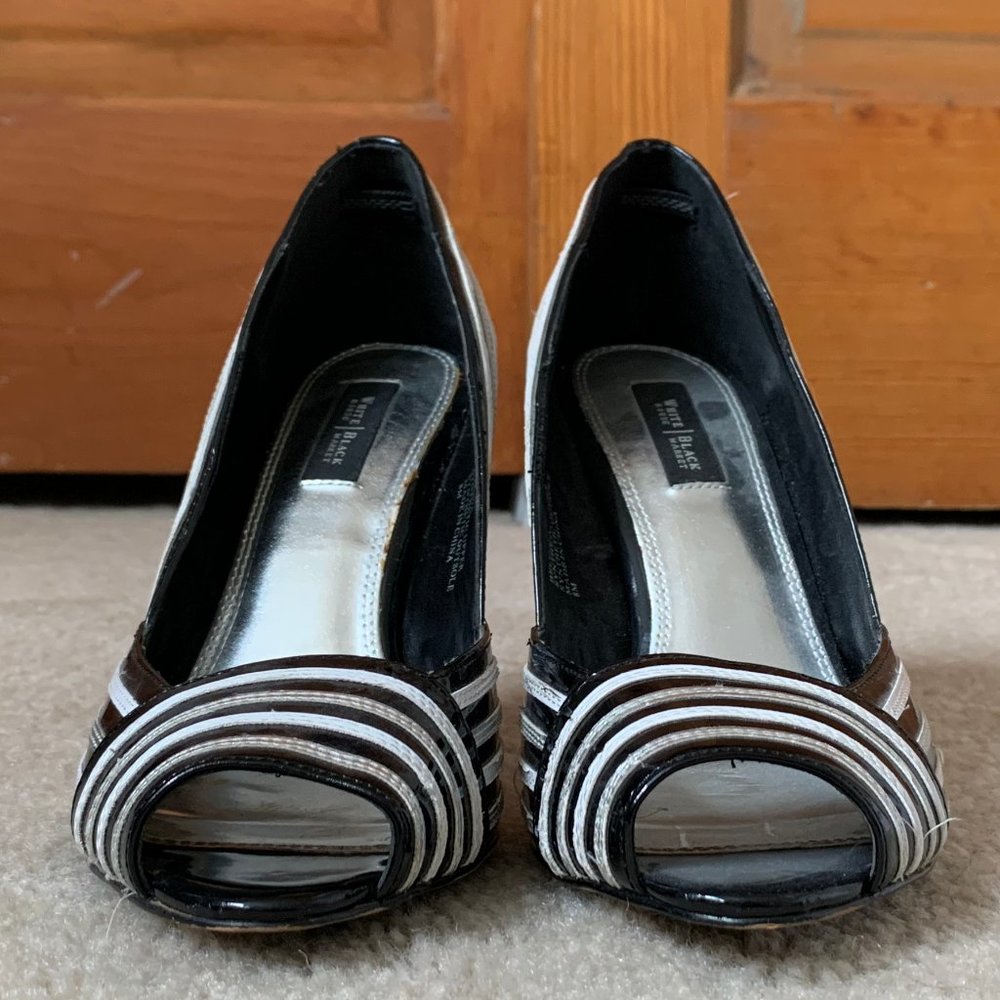 White House Black Market Peep toe pumps